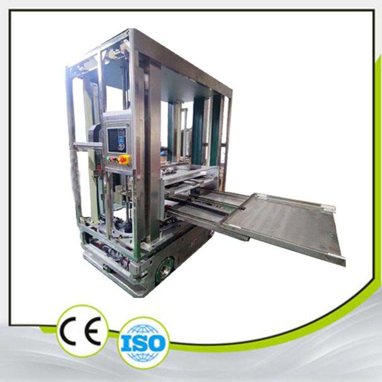 LCD Panel Taşıma AGV Otomatik Kılavuzlu Araç Tozsuz İşlem Çift Yan Platform Yük 100KG