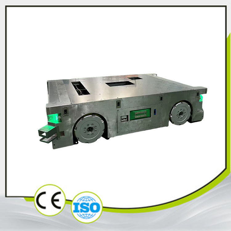 Omni-Directional AGV Otomatik Kılavuzlu Araç Tozsuz Atölyesi En yüksek yük üzerinde özelleştirilebilir doklama mekanizması 800KG