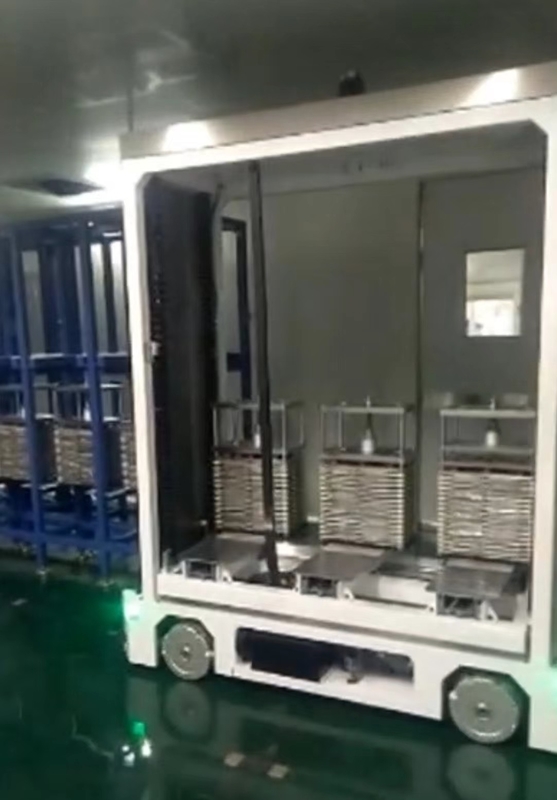 AGV Otomatik Yönlendirilmiş Araç Mcnamum Tekerlek Sürüşü Yan Döküm Teleskopik Yükseltme Platformu Yük 150kg Özel