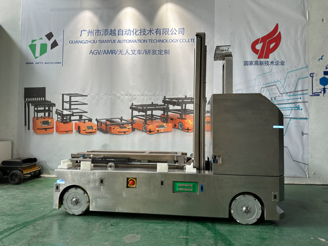Tozsuz AGV Otomatik Kılavuzlu Araç LCD Panel Taşıma İleri Hareket Uzunlatma ve kaldırma