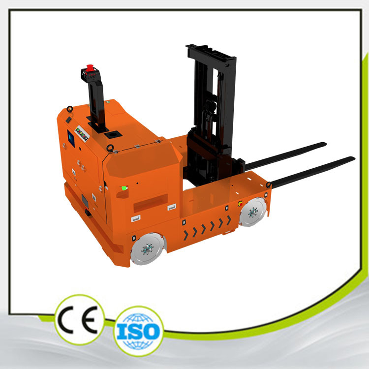 Yüksek hassasiyetli erişim Forklift AGV Malzeme taşıma yükü 1500KG Fork yüksekliği 1.6m