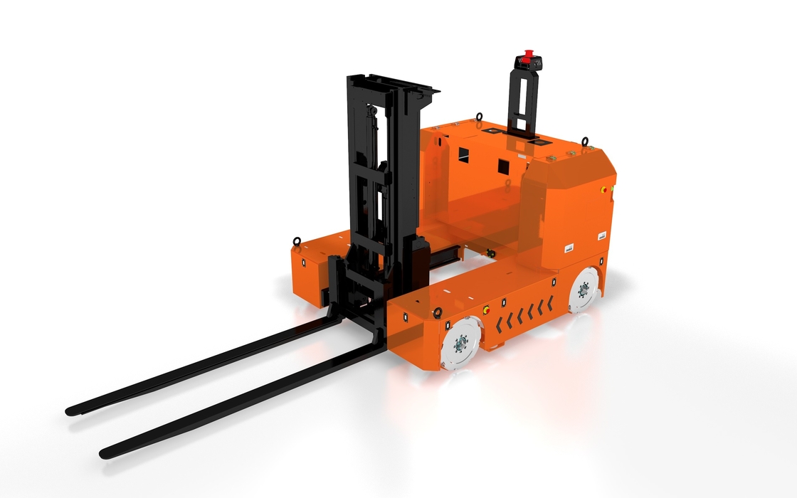 Yüksek hassasiyetli erişim Forklift AGV Malzeme taşıma yükü 1500KG Fork yüksekliği 1.6m