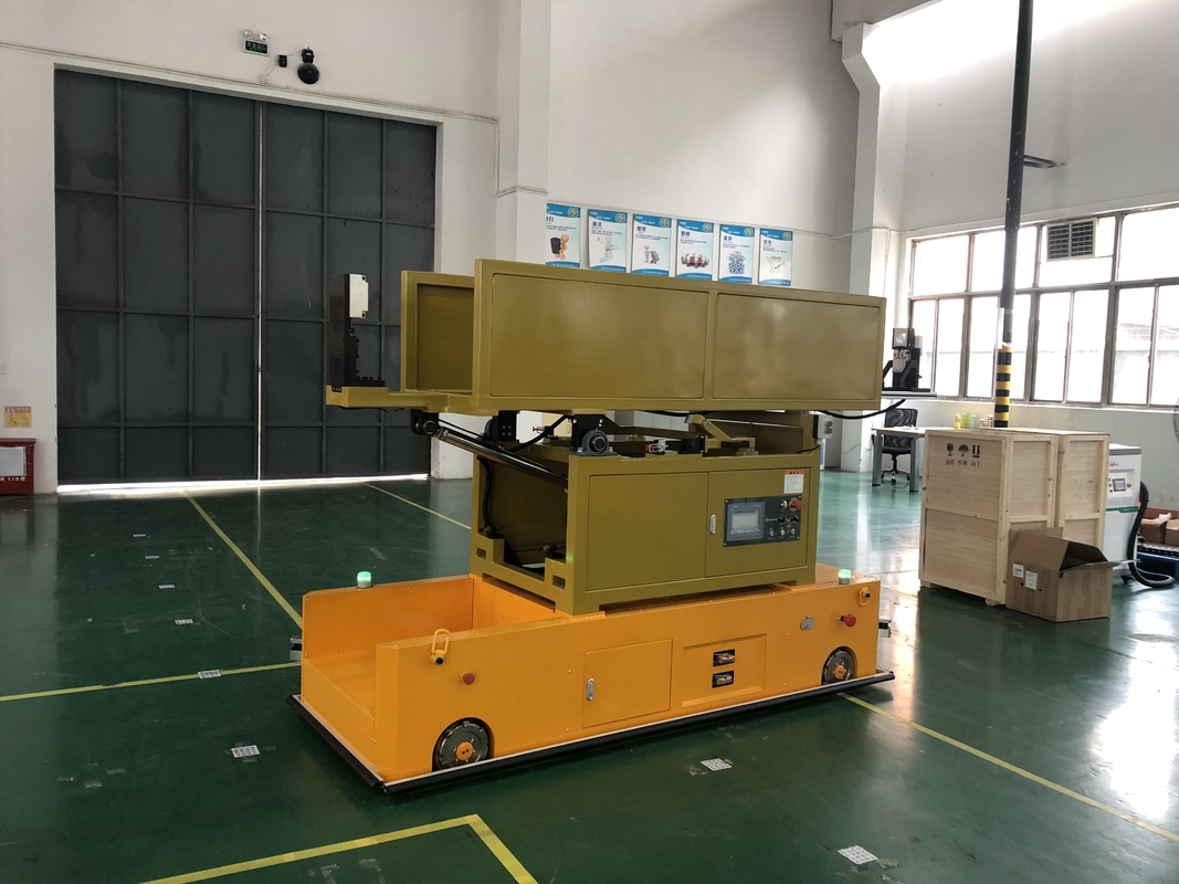 Yükseltme Platformu Mekanum Tekerlek Her Yönlü AGV Otomatik Yönlendirilmiş Araç Yük 1000kg Yüksek hassasiyetli Hareket