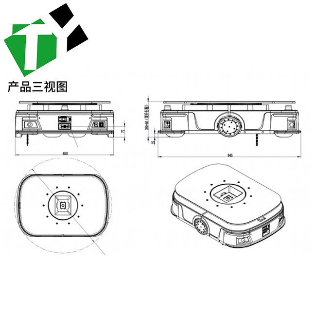 Laser-guided Navigation in AGV Automated Guided Vehicle with Customized Lifting Height and Telescopic Lift Docking