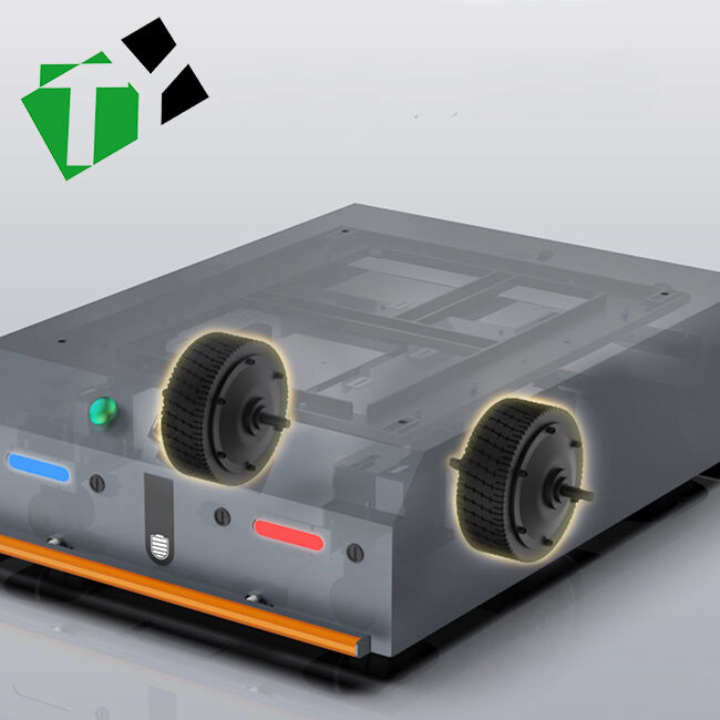 0-40°C Environment AGV Automated Guided Vehicle Trackless Transfer Cart with Battery Power Source
