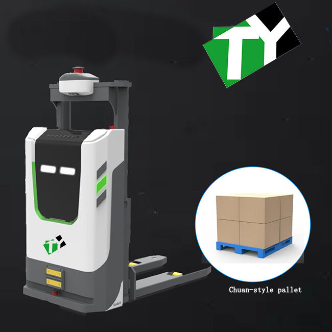 Intelligent Unmanned Forklift with Maximum Lifting Height 3m, Positioning Accuracy ±10mm, and 24V/200Ah Battery Capacity