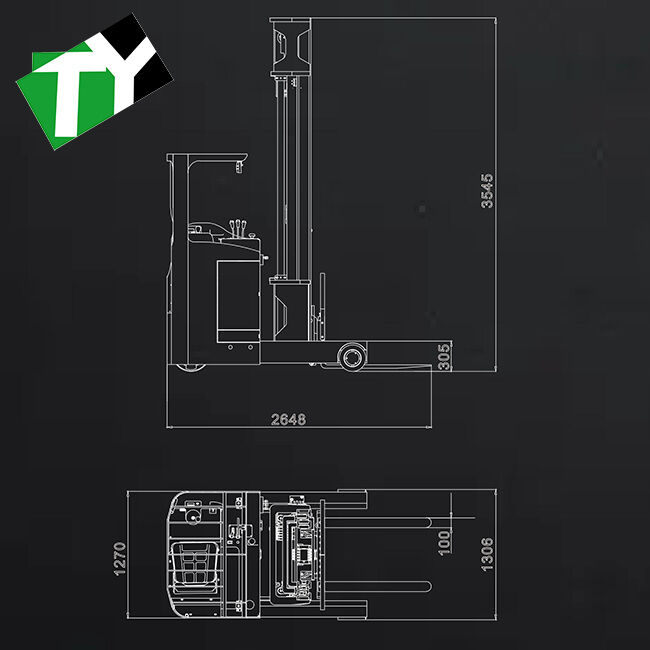 Intelligent Unmanned Forklift with 0º-40º Operating Temperature Wi-Fi And 5G LTE Communication and 8h Endurance Time