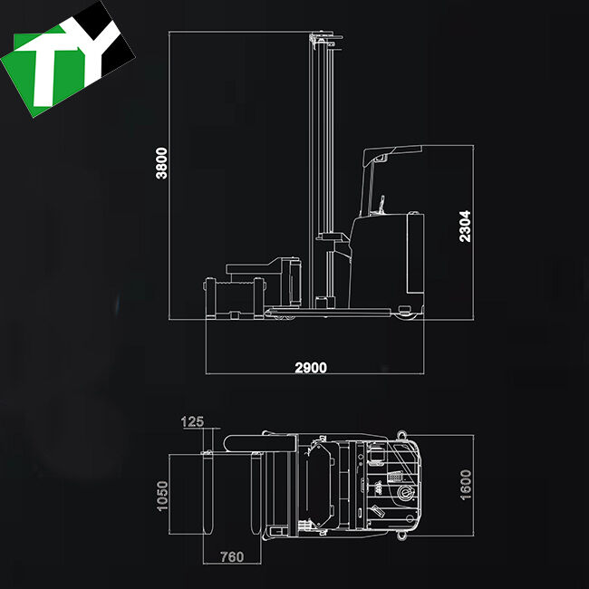 Intelligent Unmanned Forklift with LiDAR And Vision-based SLAM Navigation 1.2m/s Operating Speed and 48V/300Ah Battery Capacity