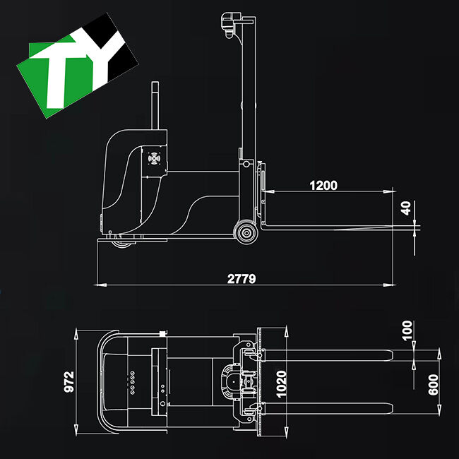 Intelligent Unmanned Forklift with 4m Maximum Lifting Height 1-3 Tons Load Capacity and 1.2m/s Operating Speed for Heavy Duty Logistics