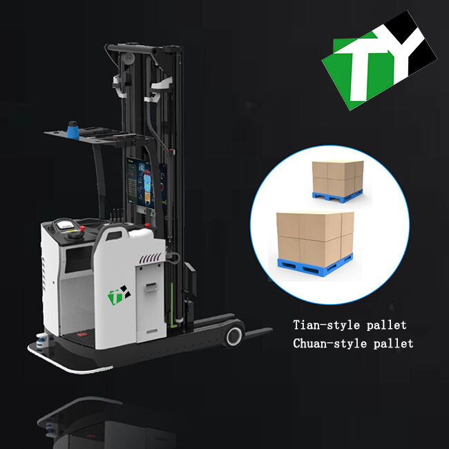 Intelligent Unmanned Forklift with 0º-40º Operating Temperature Wi-Fi And 5G LTE Communication and 8h Endurance Time