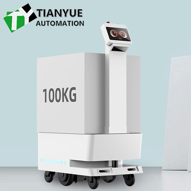 AGV Automated Guided Vehicle with 8h Battery Life 1m/s Travel Speed and ±10mm Navigation Accuracy