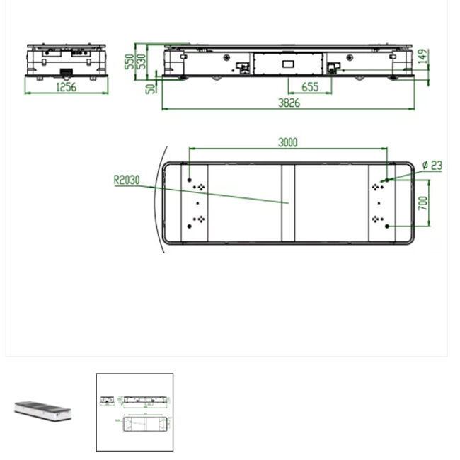 AGV Automated Guided Vehicle with Safety Features And Collision Avoidance Lifting Stroke 50-100mm Load Capacity 1 5ton/Customized