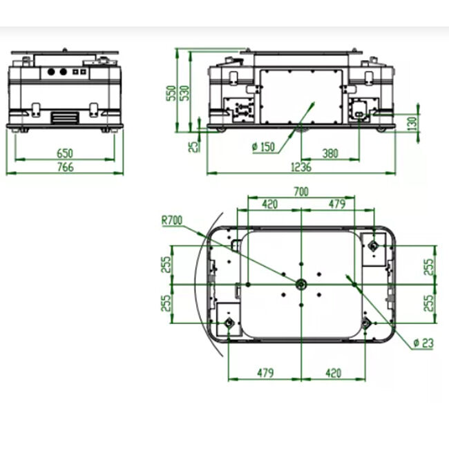 Enhance Your Warehouse Efficiency with Industrial AGV Vehicle Maximum Load Capacity Up To 500 Kg Maximum Speed Up To 2 M/s