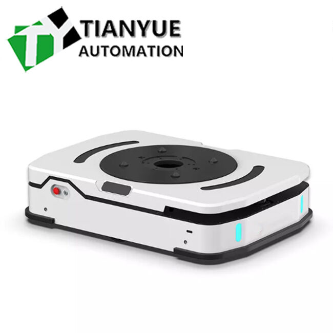 AGV Automated Guided Vehicle with 2000KG Lifting Load 70mm Lifting Height and Laser Radar Obstacle Avoidance