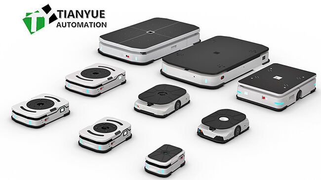 AGV Automated Guided Vehicle with 2000KG Lifting Load 70mm Lifting Height and Laser Radar Obstacle Avoidance