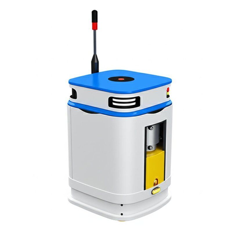 AGV Automated Guided Vehicle with 2000KG Lifting Load 70mm Lifting Height and Laser Radar Obstacle Avoidance