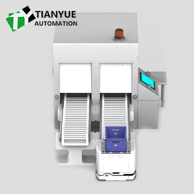 AGV Automated Guided Vehicle with 100KG-1000KG Rated Load 8 Hours Battery Life and Stainless Steel Shell