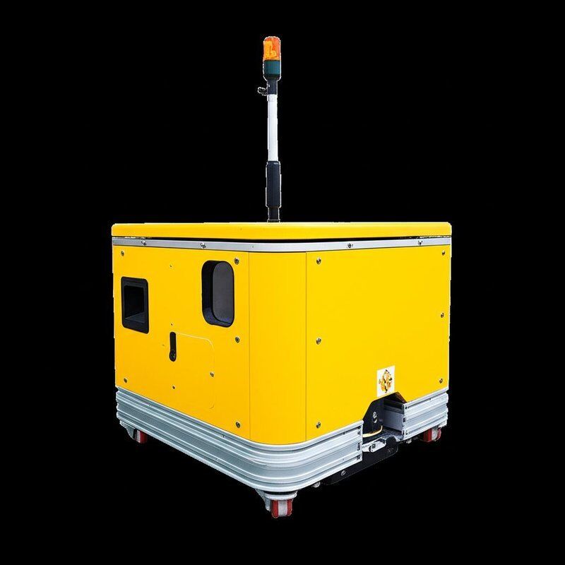 AGV Automated Guided Vehicle with 100KG-1000KG Rated Load 8 Hours Battery Life and Stainless Steel Shell