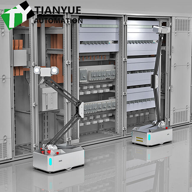 AMR Autonomous Mobile Robot with Differential Wheel Drivetrain and Bidirectional Movement for Industrial Inspection