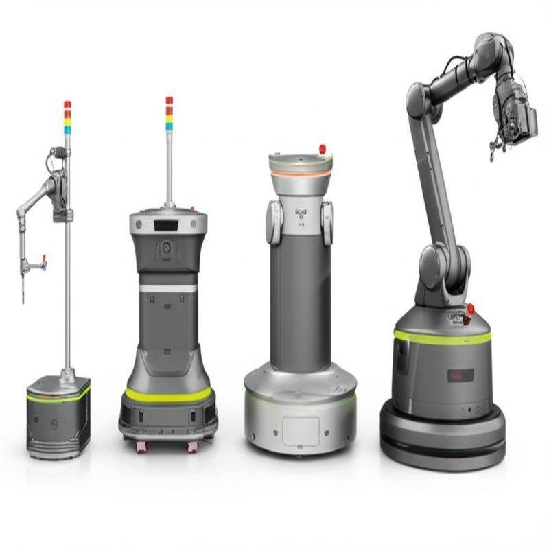 AMR Autonomous Mobile Robot with Differential Wheel Drivetrain and Bidirectional Movement for Industrial Inspection