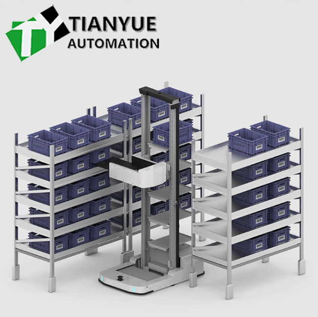 Modular Design Three-Dimensional Warehousing Shuttle With High Strength Steel Frame And High-Density Multi-Level Racks