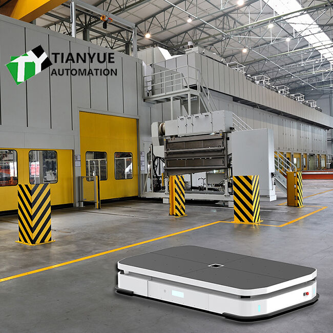 Laser Radar Obstacle Avoidance AGV Robot with Polyurethane Tyre Material and Customized Table Size for Automated Material Transport