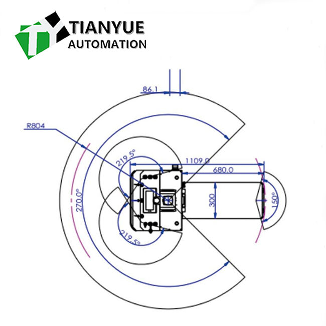 Intelligent Unmanned Forklift with Laser RFID Navigation System 300KG Load Capacity and Polyurethane Tires for Warehouse Operations