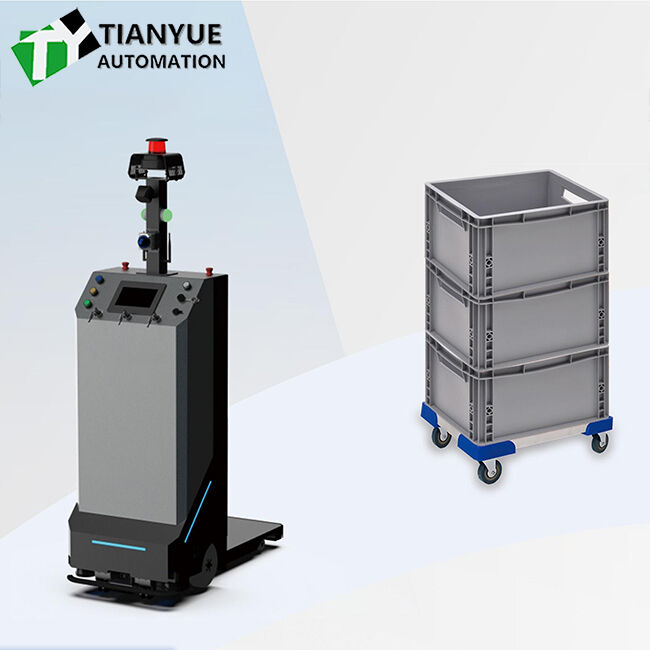 Intelligent Unmanned Forklift with Laser RFID Navigation System 300KG Load Capacity and Polyurethane Tires for Warehouse Operations