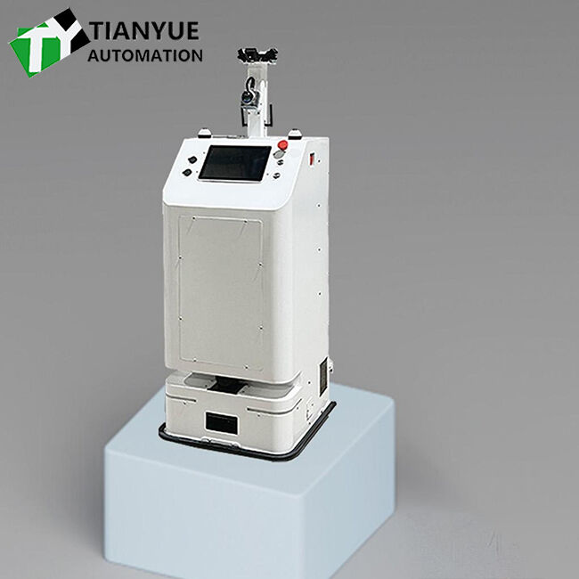 Intelligent Unmanned Forklift with Laser RFID Navigation System 300KG Load Capacity and Polyurethane Tires for Warehouse Operations