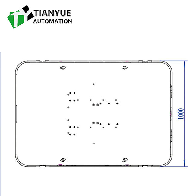 Movement Accuracy ±10mm AGV Automated Guided Vehicle with 2000 Kg Load Capacity and Laser Radar Obstacle Avoidance for Industrial Automation