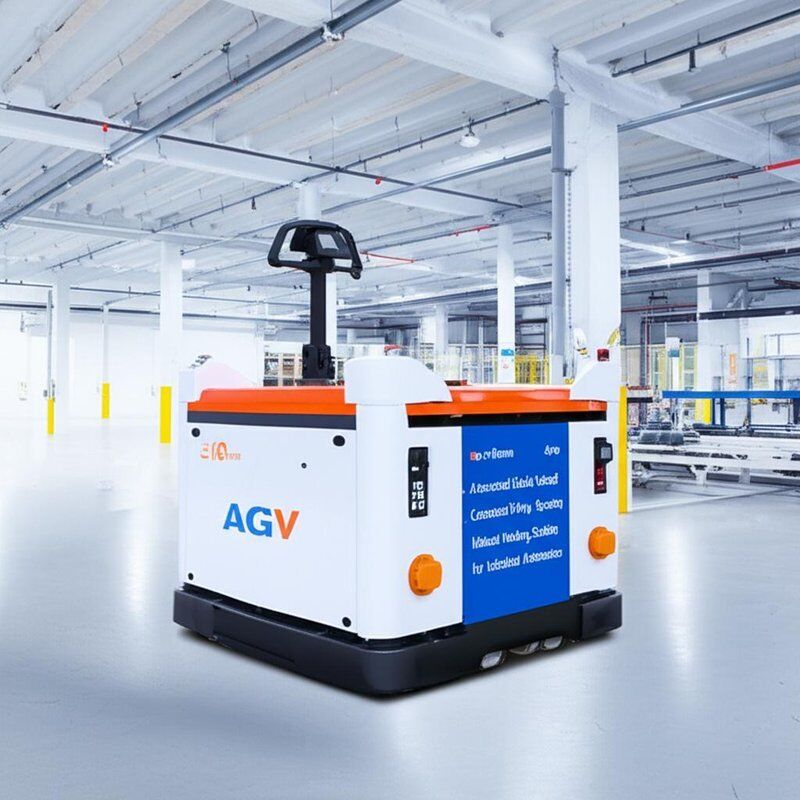 Movement Accuracy ±10mm AGV Automated Guided Vehicle with 2000 Kg Load Capacity and Laser Radar Obstacle Avoidance for Industrial Automation