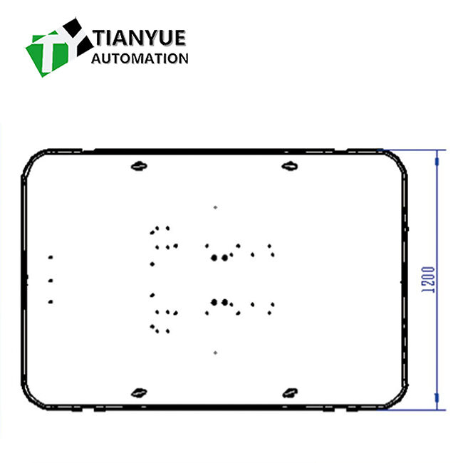 2000KG Load Weight AGV Automated Guided Vehicle for Precision Assembly with Obstacle Detection