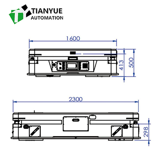 Customized AGV Automated Guided Vehicle with Dual Rudder Wheel Drive and Automatic Return To Charge for Enhanced Efficiency