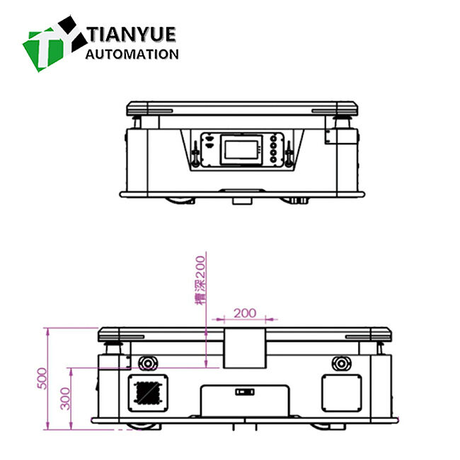 Poids de roulement de 5000 kg Véhicule guidé automatique AGV avec navigation précise ± 10 mm et mode d'accostage de levage arrière