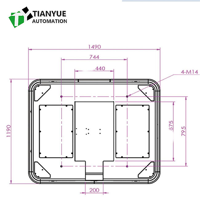 Poids de roulement de 5000 kg Véhicule guidé automatique AGV avec navigation précise ± 10 mm et mode d'accostage de levage arrière