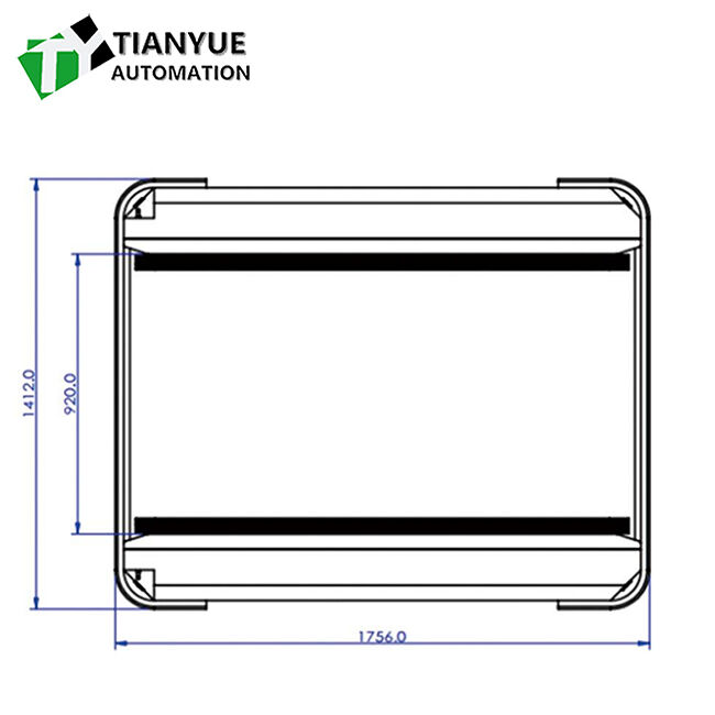 Servo Motor Chain-type Mobile AGV with Electromagnetic Brake System and 360-degree Spin In Place