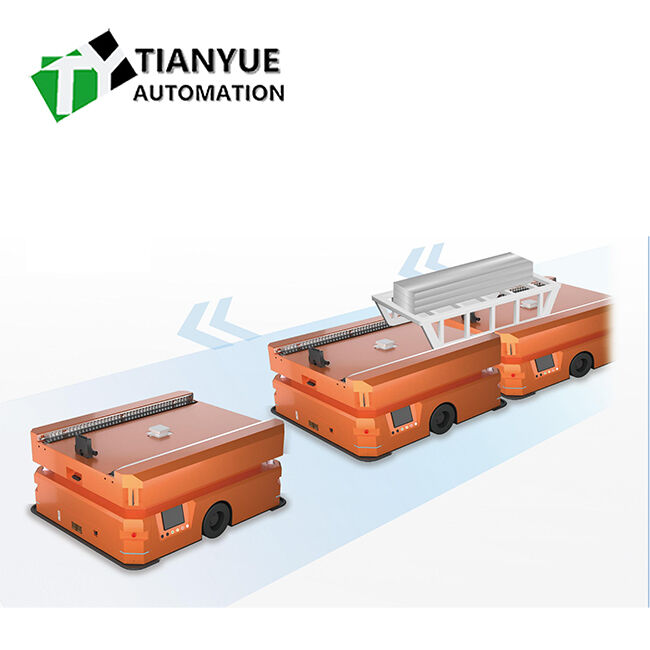 Servo Motor Chain-type Mobile AGV with Electromagnetic Brake System and 360-degree Spin In Place