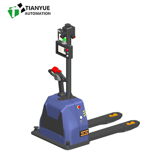 Интеллектуальный беспилотный вилочный погрузчик с грузоподъемностью 1500 кг, литий-железофосфатной батареей и минимальной шириной прохода 1335 мм