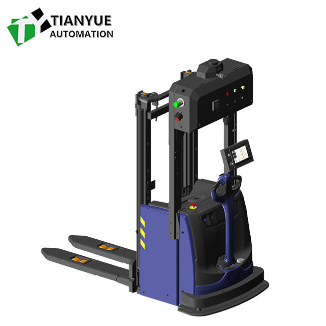 Forchettino intelligente senza equipaggio con batteria al litio ferro fosfato 1,7 m/s Velocità operativa e capacità di carico di 1600 kg