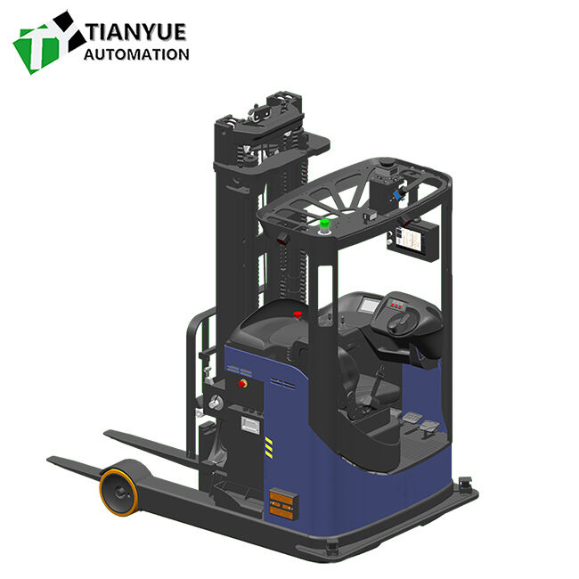 1600 кг грузоподъемности Интеллектуальный беспилотный вилочный погрузчик с батареей мощностью 48V400Ah и точностью позиционирования навигации ± 10 мм