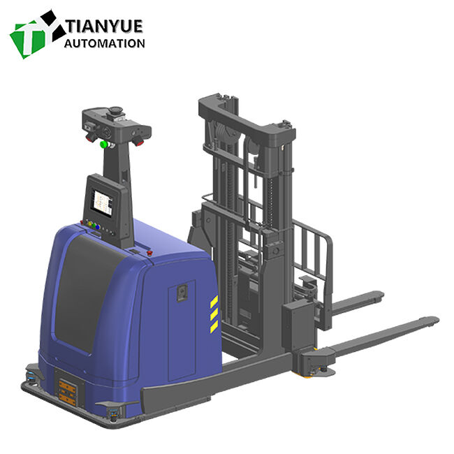 Intelligent Unmanned Forklift Heavy Duty Forklift Truck with 24V/230AH Battery Capacity 3000mm Lifting Height and 2000KG Load Weight