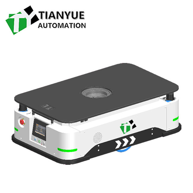 Smart AGV Robot with 360-degree Spin In Place, Customizable Load Capacity, and Servo Steering for Factory Automation