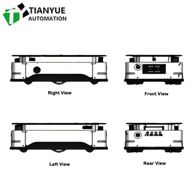 Smart AGV Robot with 360-degree Spin In Place, Customizable Load Capacity, and Servo Steering for Factory Automation