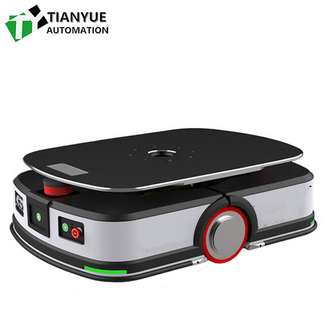 Kendaraan Otomatis Terpandu (AGV) dengan Penentuan Posisi Akurat ±10mm, Beban 1000KG, dan Sistem Rem Elektromagnetik untuk Otomatisasi Gudang