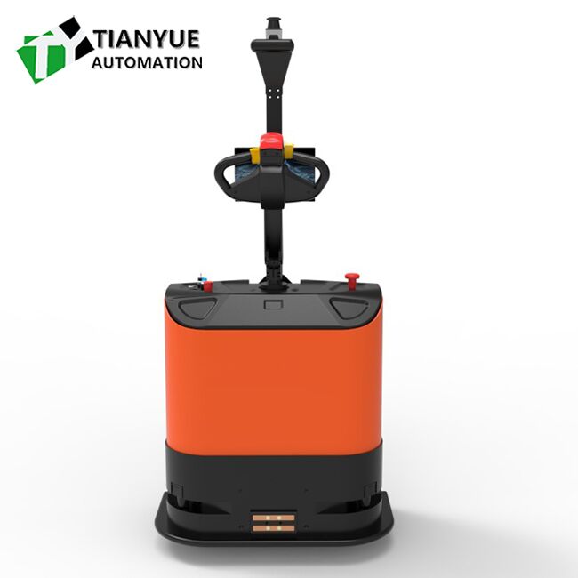 Intelligent Unmanned Forklift Heavy Duty Forklift Truck with Lithium Iron Phosphate Power Supply Laser Sensor Obstacle Detection and Servo Motor Drive