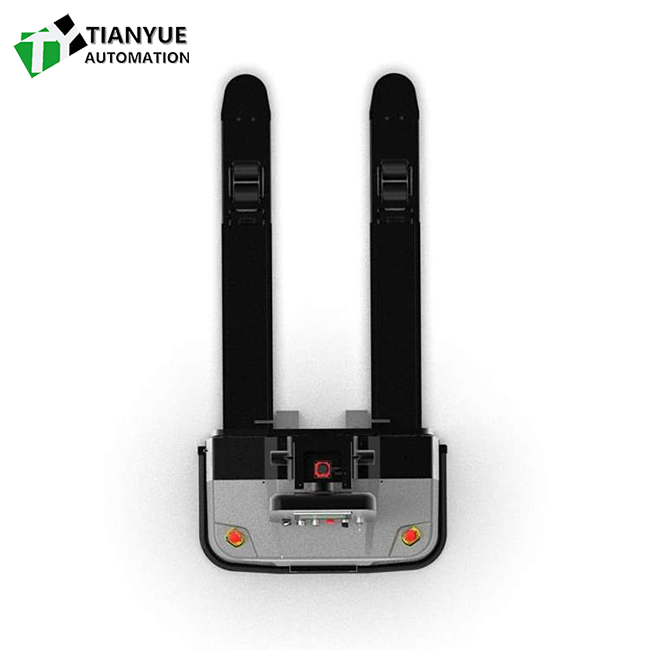 Intelligent Unmanned Forklift with Laser Scanning Safety Protection 1350mm Rotational Radius and 48V/23Ah Battery for Heavy Industrial Use