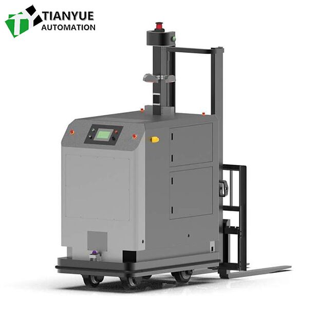 Intelligent Unmanned Forklift with 48V Battery, ±5mm Stopping Accuracy, and Laser SLAM Navigation for Heavy Duty Material Handling