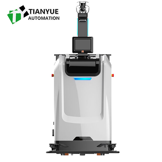 Intelligent Unmanned Forklift with ±10mm/±1° Positioning Accuracy 1.35m/s Driving Speed and 1350mm Rotational Radius Heavy Duty Forklift Truck