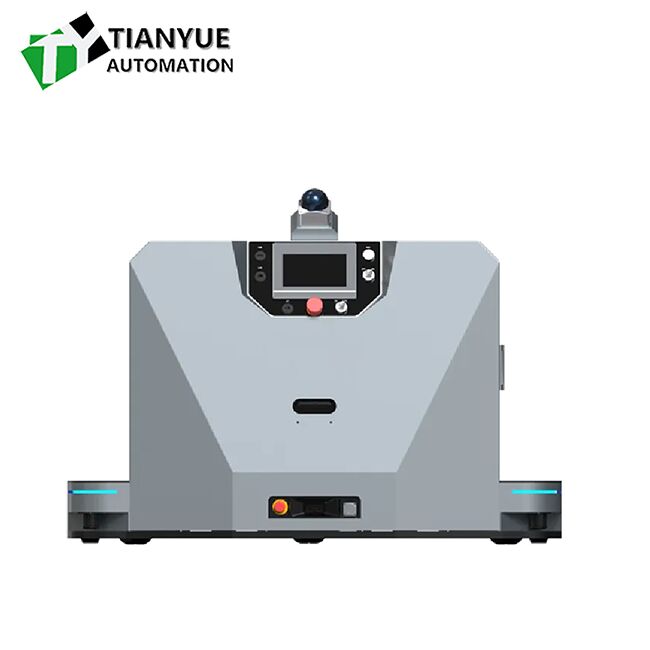 Intelligent Unmanned Forklift with 1000KG Load Capacity and Automatic Docking Charging Featuring Obstacle Detection Emergency Stop