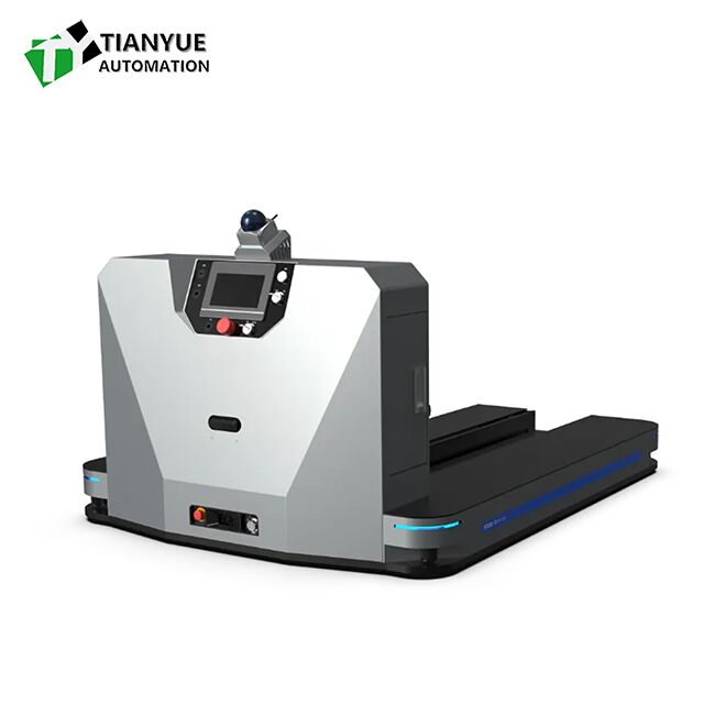 Intelligent Unmanned Forklift with 1000KG Load Capacity and Automatic Docking Charging Featuring Obstacle Detection Emergency Stop